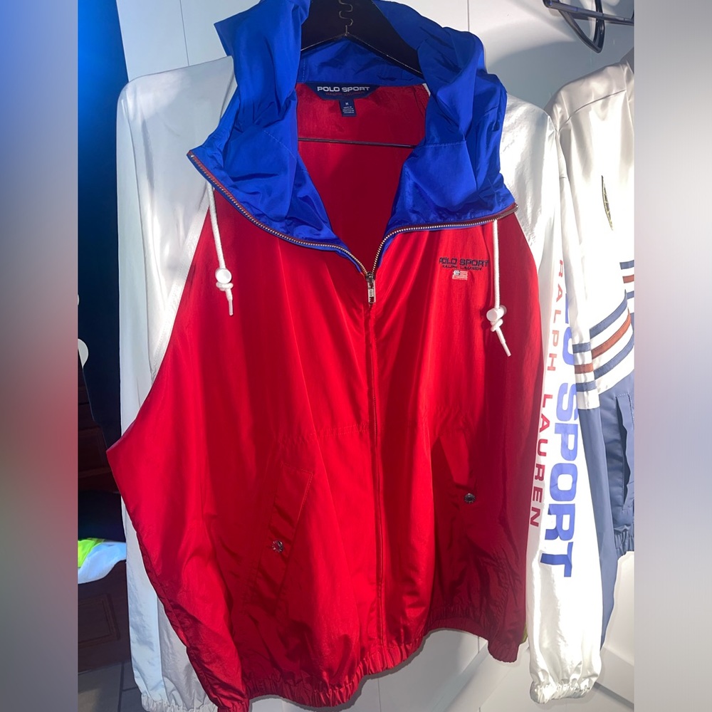 Polo Sport Ralph Lauren Bucket Zip-Up Hooded Windbreaker Men’s Size M